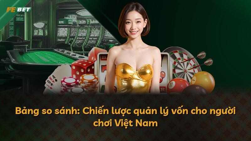 Bảng so sánh: Chiến lược quản lý vốn cho người chơi Việt Nam