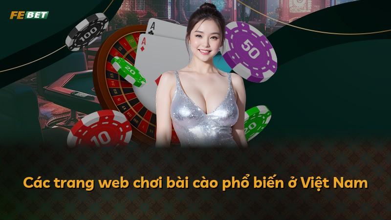Các trang web chơi bài cào phổ biến ở Việt Nam