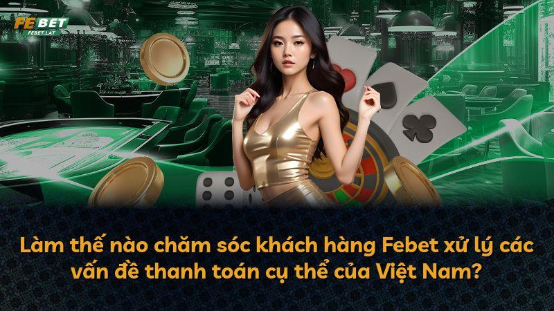 Làm thế nào chăm sóc khách hàng Febet xử lý các vấn đề thanh toán cụ thể của Việt Nam?