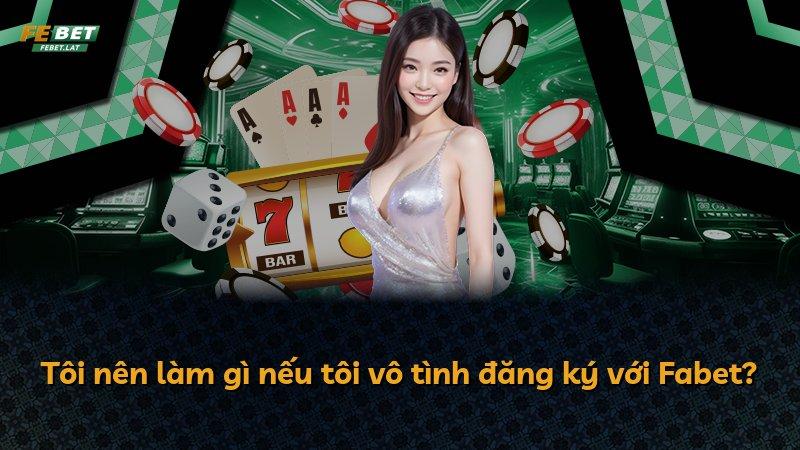 Tôi nên làm gì nếu tôi vô tình đăng ký với Fabet?
